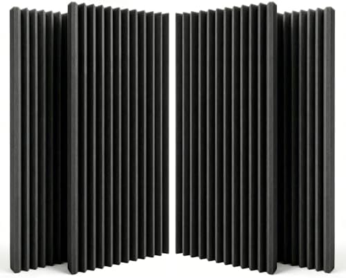 SODOCT 4 Pack Large Wedge Acoustic Foam Panels, Professional Sound Absorbing by SODOCT