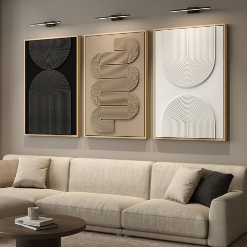 Large Framed Neutral Abstract Wall Art - Image 4