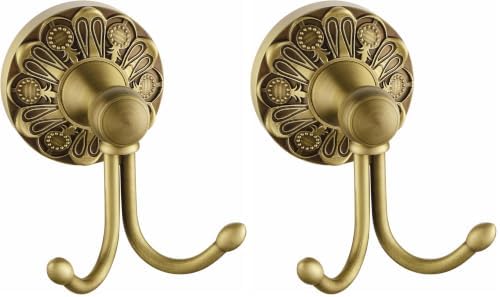 Antique Brass Towel Hook, Wall Mounted Bathroom Hook by Lucyound