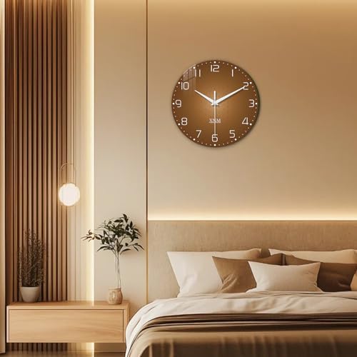 XNM Glass Kitchen Wall Clocks Battery Operated 14 Inch - Image 4