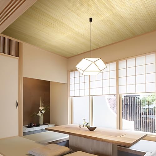AMZDEPOT Natural Bamboo Wall Panel, 12 x 96 Inch - Image 3