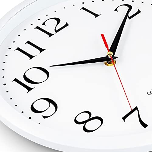 Bernhard Products White Wall Clocks, 2 Pack Silent Non Ticking - Image 2