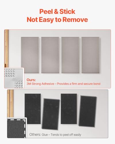 VEVOR 4 PCS Acoustic Panels, 2 inch Thick 23.6 x 11.8 inch Fiberglass Sound - Image 3