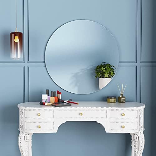12'' Round Wall Mirror Tiles Self Adhesive Circle Mirror - Image 5