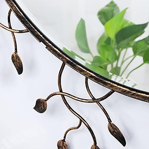 Chende Round Decorative Mirror for Wall Decor, Home Office - Image 3