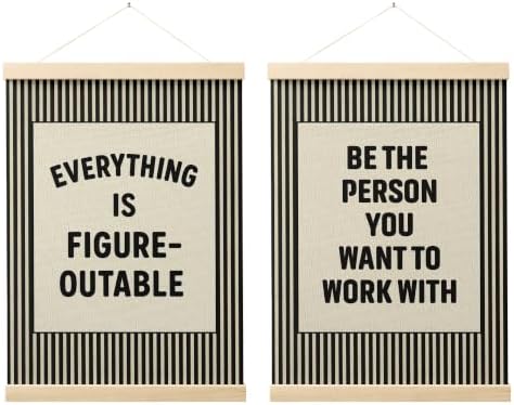 FGFK Positive Affirmations Wall Art Poster Hanger Frame 12x16 Inch by WelcometoFGFKhome