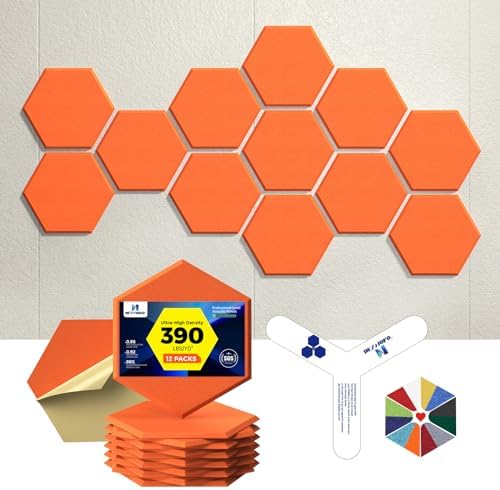 Self-Adhesive Acoustic Panels, 2nd Generation Sound Absorbing Panel, by DEXMOKO