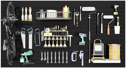 Slatwall Panel Wall Storage Systems, 4x8 ft by Noliven
