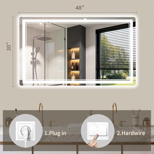 30"x48" LED Bathroom Mirror - Image 5