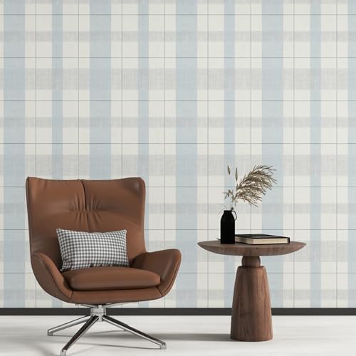 Timeet Modern Peel and Stick Wallpaper Wallpaper Blue Gray Boho Contact Paper - Image 6