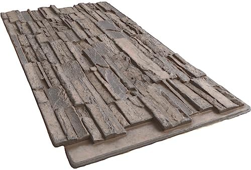 EverStone Cascade Faux Stone Panel, 48 5/8"W x 24 3/4"H x 1 1/4"D, Boardwalk - Image 6