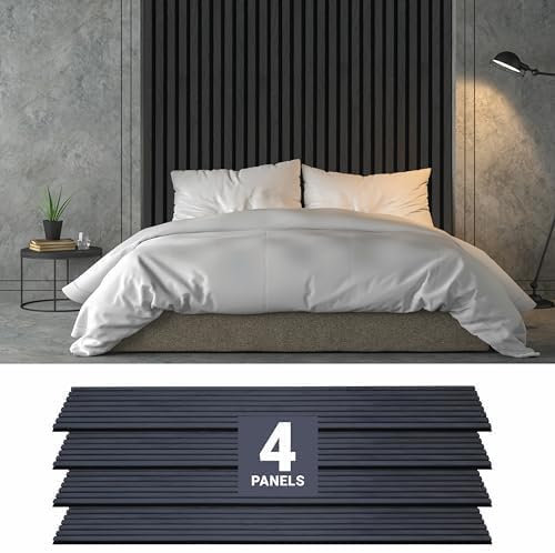 ZETY HOME Acoustic Wood Wall Panels, Slat 4-Pack, 94.5 in - Image 7
