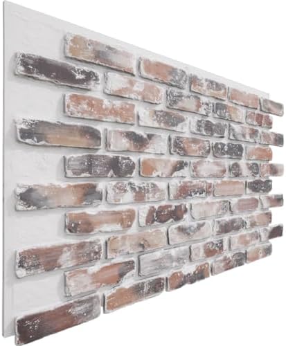 EverStone Aged Brick Faux Brick Panel, 46 7/8" W x 27" H x 1 1/4" D, Farmhouse - Image 3