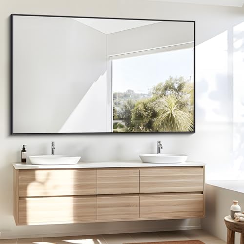 BONEWEI Bathroom Mirror, 55x36 inch Large Wall Mirror - Image 2