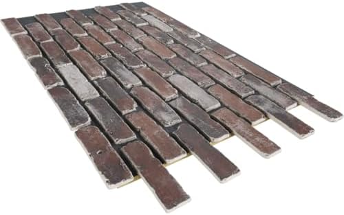 EverStone Aged Brick Faux Brick Panel, 46 7/8"W x 27"H x 1 1/4"D, Moon Rock - Image 6