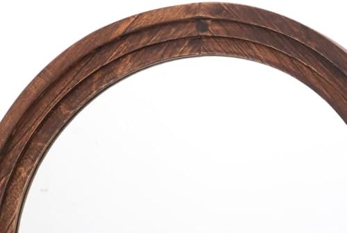 Otlsh Full Length Mirror, Wood Frame, Standing Mirror, Wall Mirror-Walnut - Image 3