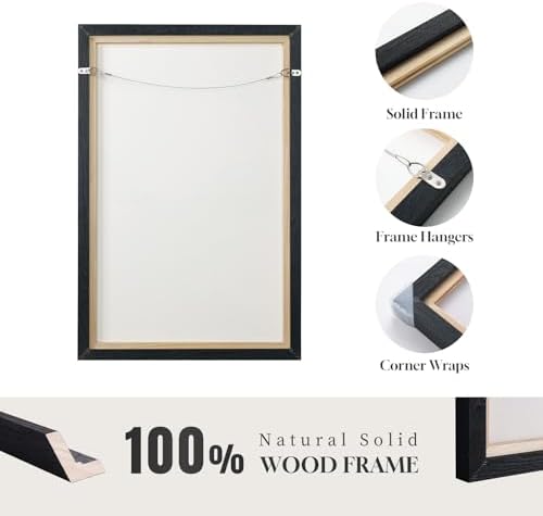 Extra Large Framed Brown Beige Abstract Wall Art - Image 6