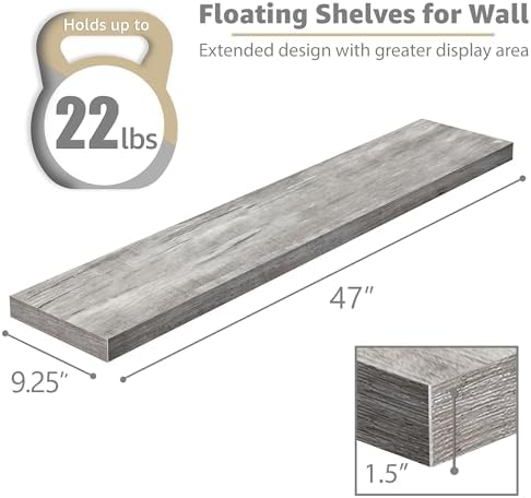 Sorbus Floating Shelves for Wall Storage - Image 3