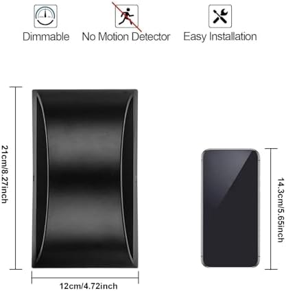 Lightess LED Wall Sconce Light Black - Image 4
