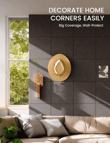 Fluxynara Felt Bulletin Board & Cork Board Alternative, Charcoal Gray - Image 3