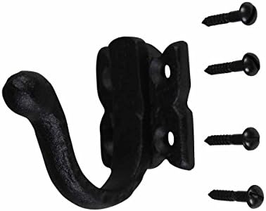 Renovators Supply Manufacturing Elephant Trunk Wall Hook, Cast Iron Black - Image 4