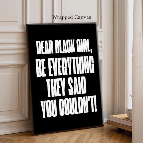 Be Everything They Said You Couldn't Motivational Canvas Wall Art, - Image 6