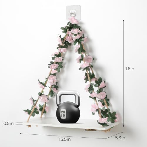 EXIN DECHEN Wall Decor for Bedroom, Floating Shelves Room Decor Aesthetic - Image 3
