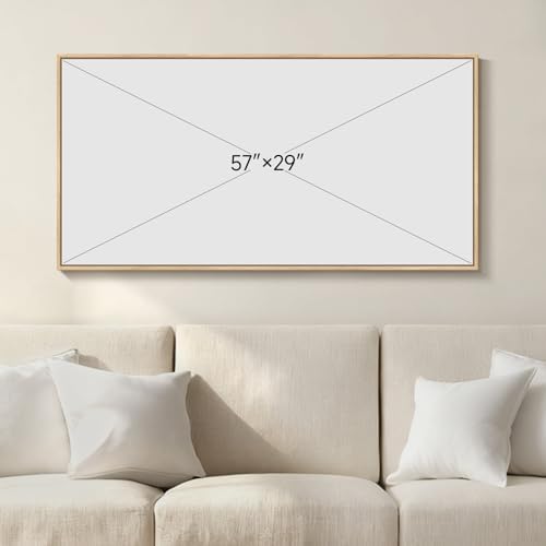 Large Framed Modern Abstract Horizontal Wall Art - Image 3