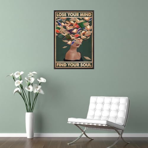 Vintage Lose Your Mind Find Your Soul Posters Room Aesthetics Dark Green - Image 6