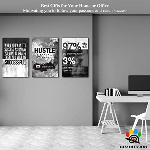 Office Wall Art-3 Pcs Motivational Art, Inspirational Quotes, Entrepreneur - Image 3