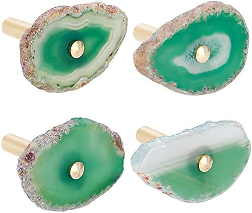 CozyTower 4 Pcs Unique Agate Wall Hooks by CozyTower