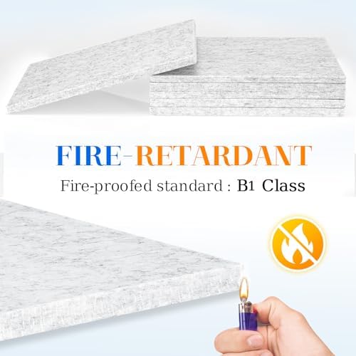 DOLLAR BOSS Felt Cork Board Tiles 6 Pcs 12"x12" Bulletin Board, Light Grey - Image 6