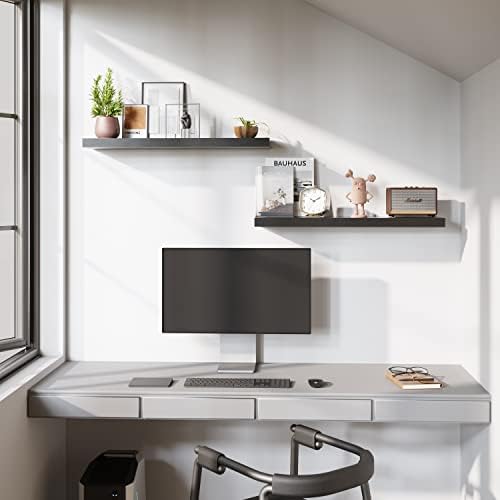 BAMEOS Floating Shelves, 31W x 8D Wall Mounted Display Shelves - Image 5