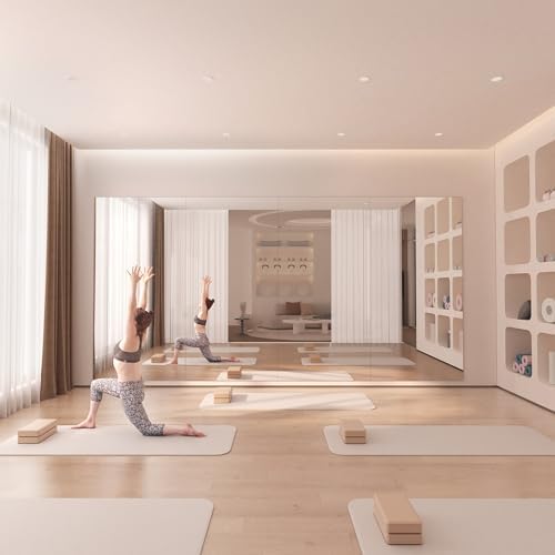 Hasipu Home Gym Workout Mirror 72" L x 36" W-1pc Large Full Length Mounted Full - Image 3