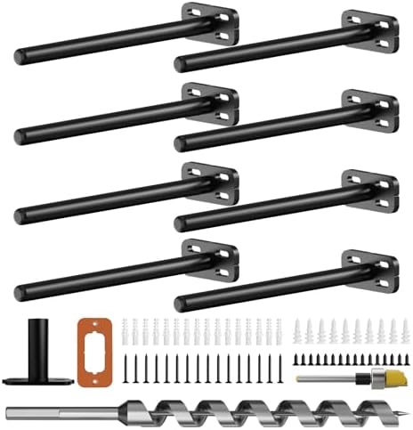 8pcs Wall Shelf Brackets Heavy Duty Floating Shelf Bracket Hidden, Invisible by Crafterspirit
