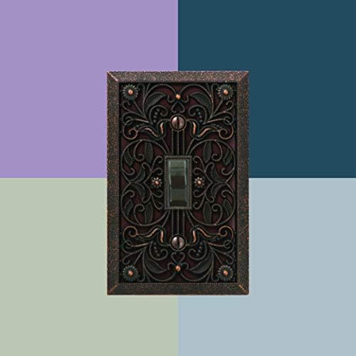 Amerelle 65DAB Filigree Wallplate, 1 Duplex, Antique Brass - Image 5