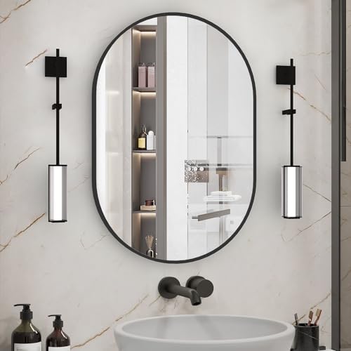 Oval Bathroom Mirror Wall Vanity Oval Mirrors, Modern Mirror by NEUWEABY