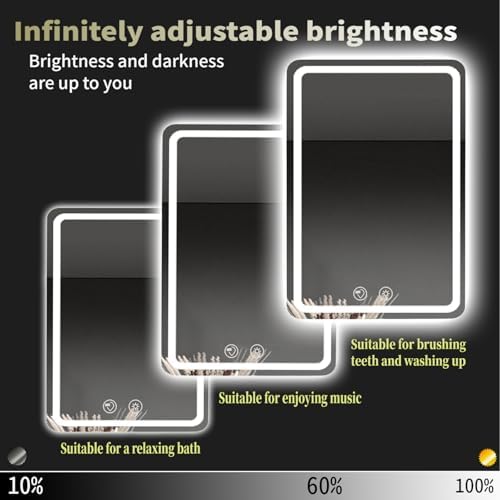 LTFUUAI 20"X28" LED Bathroom Mirror - Image 3