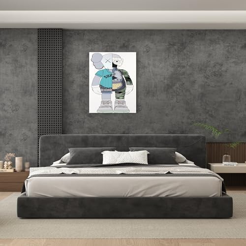 JSEVEM 48"×118" Dark Grey Concrete Contact Paper Self Adhesive Gray Faux Cement - Image 4
