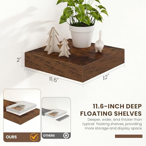 FLYJOE 12 Inch Deep Floating Shelves - Image 3