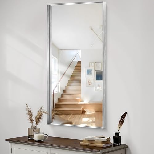 CIRCUMI Silver Bathroom Mirror - Image 4