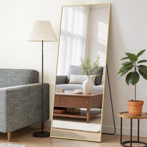 Mirror Full Length 64"x21", Rectangle Full Body Floor Mirrors by SageNest