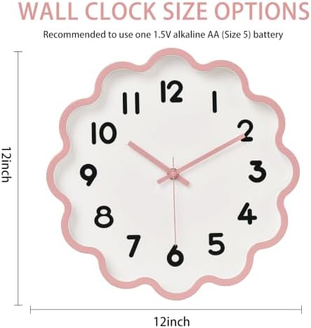 HZDHCLH Wall Clocks Battery Operated 12 Inch Cloud Shaped Wall Clock Silent Non - Image 4
