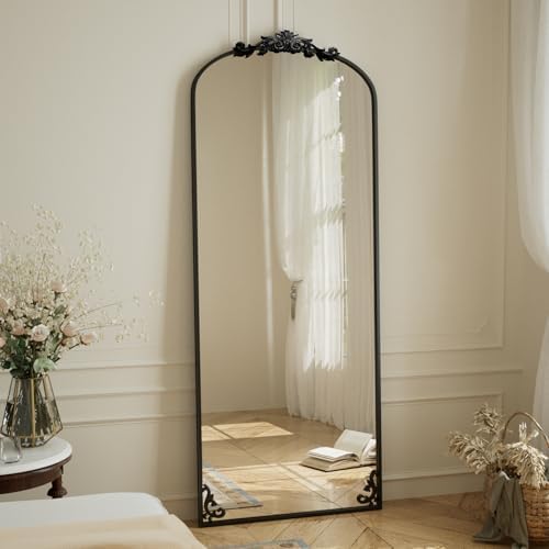 BEAUTYPEAK 65" x 24" Baroque Arch Full-Length Mirror - Image 6