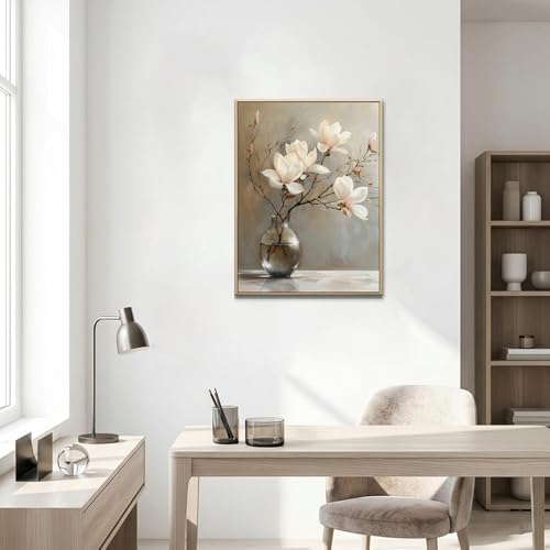 daktenn Floral Canvas Wall Art Bathroom Wall Art Pictures Wall Decor Home Decor - Image 6