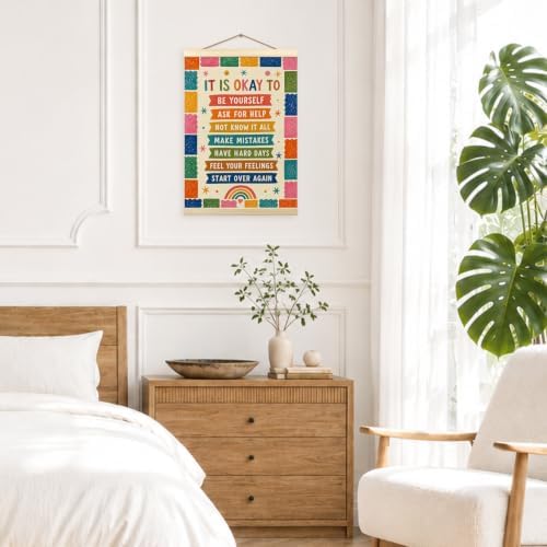 madalo Motivational Kids Nursery Wall Art Poster Hanger Frame 12x16 Inch - Image 4