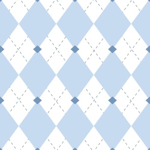 Simon&Siff Retro Checkered Peel and Stick Wallpaper Light Blue and White - Image 6