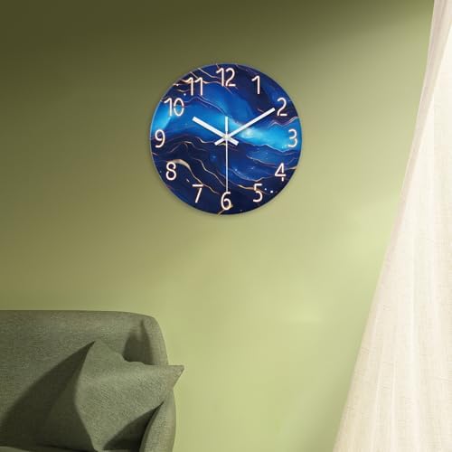 Glass Wall Clocks Battery Operated 12 Inch - Image 4