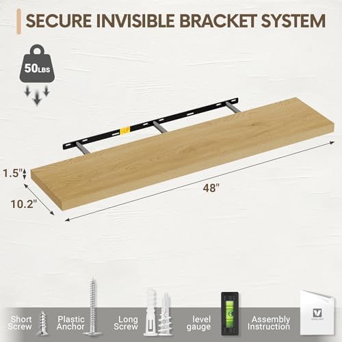 Vivelove 10 Inch Deep Floating Shelves - Image 3