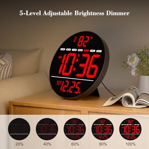 WallarGe Electric Large Digital Wall Clock - Image 3